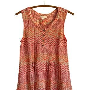 DB Shimmery Summer Boho Tank Top: Size S